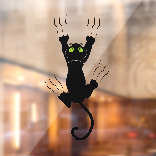 Halloween Black Cat glijdend glas Raamsticker (Vel 2)