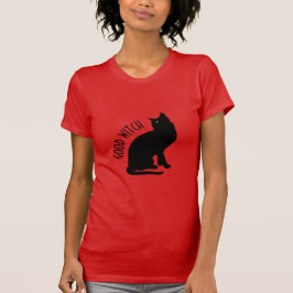 Halloween Black Cat Good Witch Women's T-Shirt