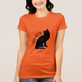 Halloween Black Cat Good Witch Women's T-Shirt