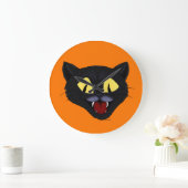 Halloween Black Cat  Grote Klok (Huis)