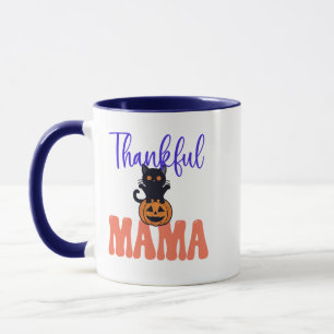 Halloween Black Cat Horror   Spooky Pumpkin Cat Mok