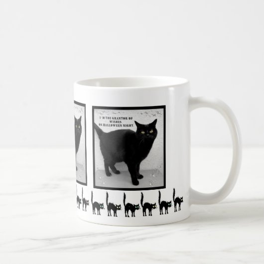 Halloween Black Cat Koffiemok (Rechts)