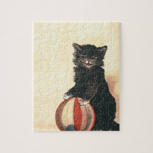  HALLOWEEN Black Cat Legpuzzel