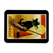 Halloween Black Cat Magneet (Horizontaal)