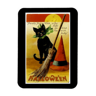 Halloween Black Cat Magneet