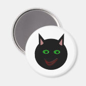 Halloween Black Cat Magnet (Voorkant / Achterkant)