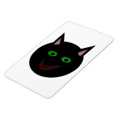 Halloween Black Cat Magnet Magneet (Linkerzijde)