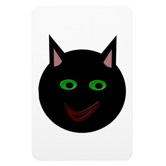 Halloween Black Cat Magnet Magneet (Verticaal)