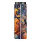 Halloween Black Cat met pompoenen eng Thermosbeker (Achterkant)