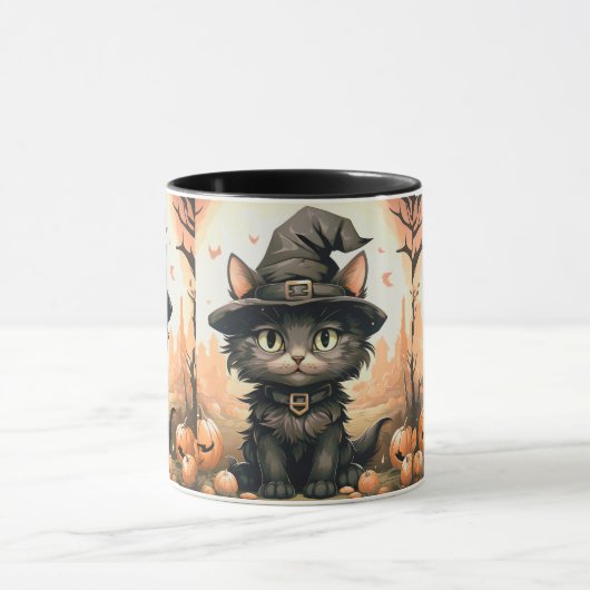 Halloween Black cat Mok (Midden)