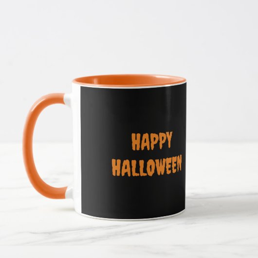 Halloween Black Cat Mok (Links)