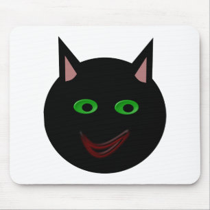 Halloween Black Cat Mousepad Muismat
