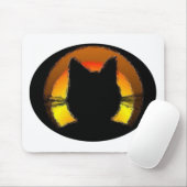 Halloween Black Cat Muismat (Met muis)