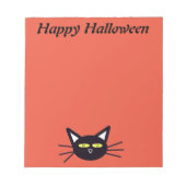 Halloween Black Cat Notitieblok (Voorkant)