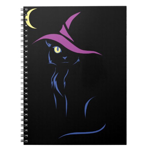 Halloween Black Cat Notitieboek (Voorkant)