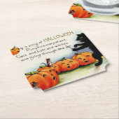 Halloween Black Cat  Onderzetter papier (Gekanteld)