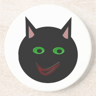 Halloween Black Cat Onderzetters