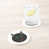 Halloween Black Cat Onderzetters (Zijkant)