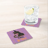 Halloween Black Cat Party Confetti Kartonnen Onderzetters (Insitu)