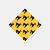 Halloween Black Cat Pattern Paper Napkins Servetten (Hoek)