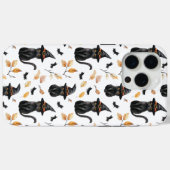 Halloween Black Cat Pattern - Witchy Cat Case-Mate iPhone Case (Achterkant (horizontaal))