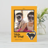 Halloween Black Cat Photo Lijst - Kaart (Staand voorkant)