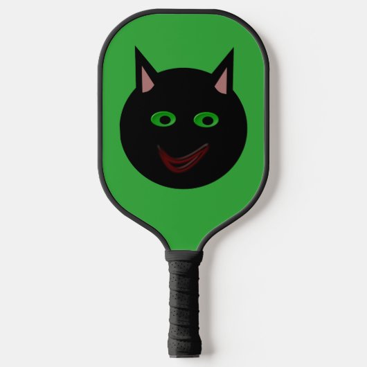 Halloween Black Cat Pickleball Paddle (Voorkant)