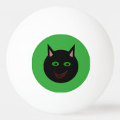Halloween Black Cat Ping Pong Ball (Achterkant)