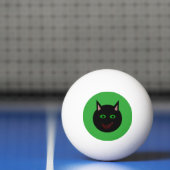Halloween Black Cat Ping Pong Ball (Net)