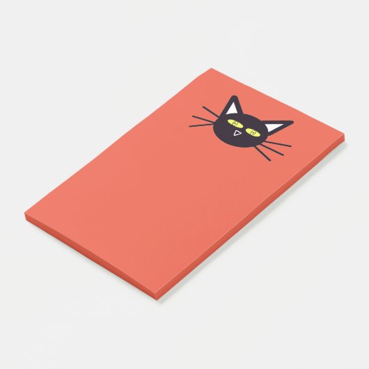 Halloween Black Cat Post-it® Notes (Schuin)
