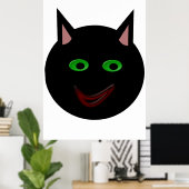 Halloween Black Cat Poster (Thuiskantoor)