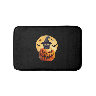 Halloween Black Cat Pumpkin brengen opwinding Mann Badmat