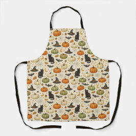 Halloween Black Cat Pumpkins Schort