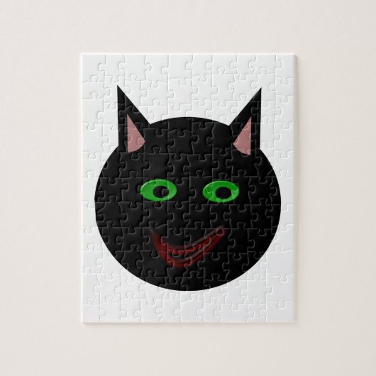 Halloween Black Cat Puzzle Legpuzzel (Verticaal)