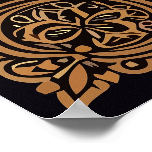 Halloween Black Cat Reading A Book Poster (Hoek)