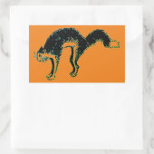 Halloween Black Cat Rectangle Sticker (Tas)
