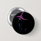 Halloween Black Cat Ronde Button 5,7 Cm (Voorkant /achterkant)