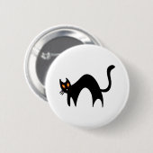 Halloween Black Cat Ronde Button 5,7 Cm (Voorkant /achterkant)