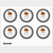 Halloween Black Cat Ronde Sticker (Vel)