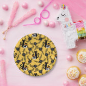 Halloween Black Cat, Rozen en Skulls Papieren Bordje (Feest)