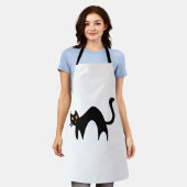 Halloween Black Cat Schort (Gedragen)