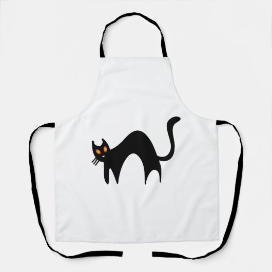 Halloween Black Cat Schort (Voorkant)