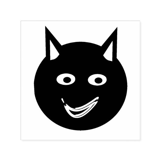 Halloween Black Cat Self Inking Stamp Zelfinktende Stempel (Design)