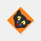 Halloween Black Cat Servet (Hoek)