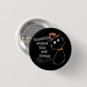 Halloween Black Cat - Shakespeare Quote Ronde Button 3,2 Cm (Voorkant /achterkant)