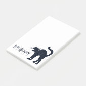 Halloween Black Cat Silhouette Post-it® Notes (Schuin)