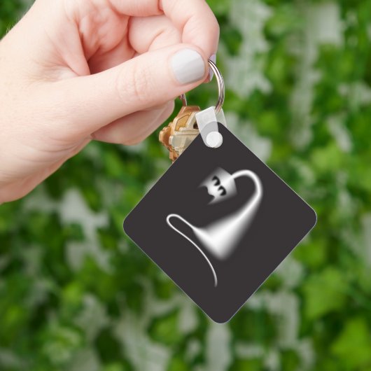 Halloween Black Cat Sleutelhanger (Hand)