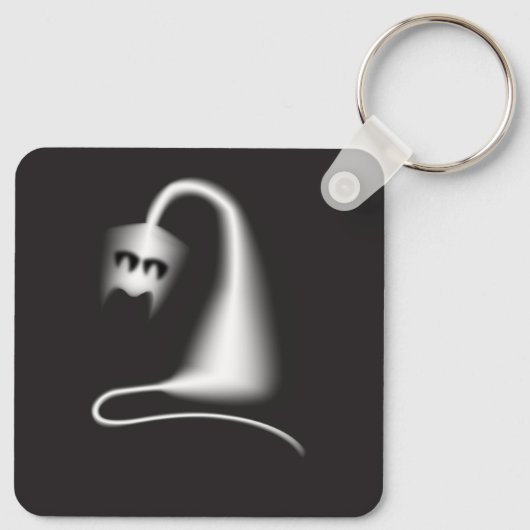 Halloween Black Cat Sleutelhanger (Achterkant)