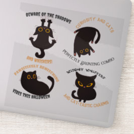 Halloween Black cat Sticker