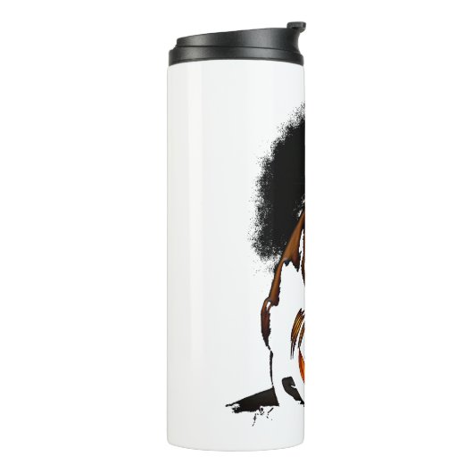 Halloween Black Cat Sticker 1 Thermosbeker (Gedraaid links)